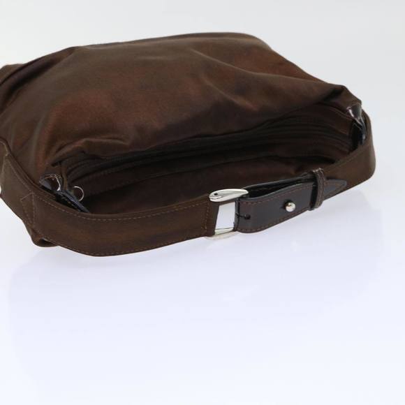 GUCCI Bamboo Hand Bag Nylon Brown Auth bs7822 - Picture 7 of 16